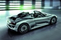 Porsche 918 Spyder - grise - 3/4 arrière droit supérieur