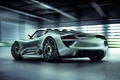 Porsche 918 Spyder - grise - 3/4 arrière gauche