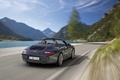 Porsche 997 Black Edition Cabriolet 3/4 arrière droit travelling