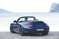 Porsche 997 Carrera GTS Cabriolet bleu 3/4 arrière gauche 2
