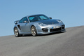 Porsche 997 GT2 RS gris 3/4 avant droit penché 