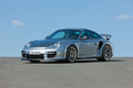 Porsche 997 GT2 RS gris 3/4 avant gauche 3