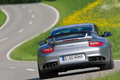 Porsche 997 GT2 RS gris face arrière penché