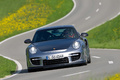Porsche 997 GT2 RS gris face avant penché 