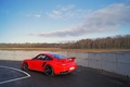Porsche 997 GT2 RS rouge 3/4 arrière gauche