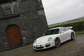 Porsche 997 GT3 MkII blanc 3/4 avant gauche penché 3
