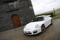 Porsche 997 GT3 MkII blanc 3/4 avant gauche penché 4