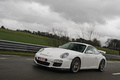 Porsche 997 GT3 MkII blanc 3/4 avant gauche travelling penché 3