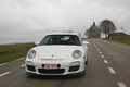 Porsche 997 GT3 MkII blanc face avant travelling 3