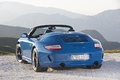 Porsche 997 Speedster bleu 3/4 arrière gauche 2