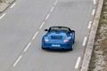 Porsche 997 Speedster bleu face arrière vue de haut