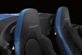 Porsche 997 Speedster bleu logo siège