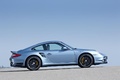 Porsche 997 Turbo S bleu profil 2
