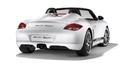 Porsche Boxster Spyder blanc 3/4 arrière droit 2