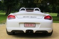 Porsche Boxster Spyder blanc face arrière 2