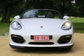 Porsche Boxster Spyder blanc face avant 2