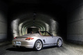 Porsche Boxster Spyder gris 3/4 arrière droit 2