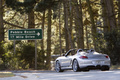 Porsche Boxster Spyder gris 3/4 arrière gauche penché 2