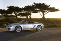 Porsche Boxster Spyder gris 3/4 avant gauche 2