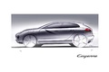 Porsche Cayenne dessin profil