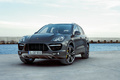 Porsche Cayenne Turbo - marron - 3/4 avant gauche