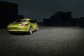 Porsche Cayman R vert 3/4 arrière droit
