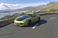 Porsche Cayman R vert 3/4 avant gauche travelling