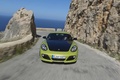 Porsche Cayman R vert face avant travelling 