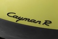 Porsche Cayman R vert logo