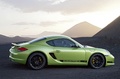 Porsche Cayman R vert profil 2