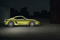 Porsche Cayman R vert profil