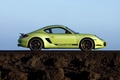 Porsche Cayman R vert profil