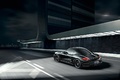 Porsche Cayman S Black Edition - 3/4 arrière gauche, dynamique