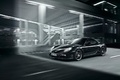 Porsche Cayman S Black Edition - 3/4 avant gauche, dynamique