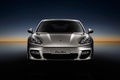Porsche Panamera Turbo gris face avant