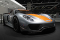 Porsche 918 RSR gris/orange 3/4 avant droit