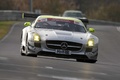 Mercedes SLS AMG GT3 gris face avant penché 5