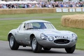 Goodwood Festival Of Speed 2011 - Jaguar Type E Lowdrag gris 3/4 avant droit