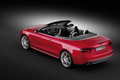 Audi S5 Facelift 2011 - cabrio rouge - 3/4 arrière gauche