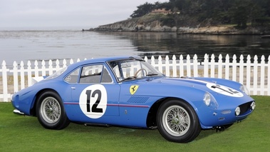 Ferrari 250, bleu, coupé, profil drt