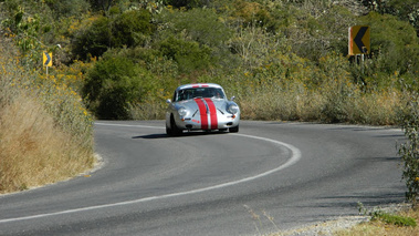 Porsche 356, gris, action face