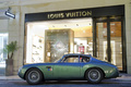 Serenissima Louis Vuitton Classic Run 2012 - Aston Martin DB4 GT Zagato vert profil