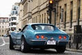 Traversée de Paris 2012 - Chevrolet Corvette C3 bleu 3/4 arrière gauche