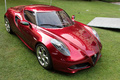 Villa d'Este 2012 - Alfa Romeo 4C bordeaux 3/4 avant droit penché