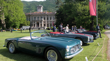 Villa d'Este 2013 - Maserati cabriolet vert 3/4 avant droit