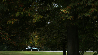 Windsor Castle Concours of Elegance 2016 - Jaguar Type D vert 3/4 arrière droit