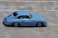 Porsche 356 bleu filé