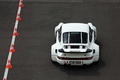 Porsche 911 Carrera 3.0 RSR blanc face arrière vue de haut