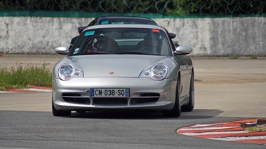 Porsche 996 GT3 MkII gris face avant