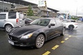 Maserati Quattroporte noir 3/4 avant gauche